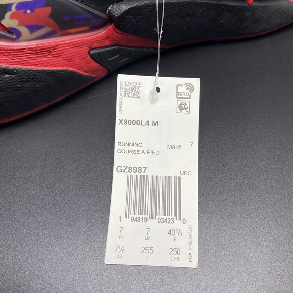 Adidas X9000L4 " Chinese New Year" Red/‎ Black Men Running Shoes Size 7.5 GZ8987 - Picture 10 of 11